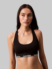 Calvin Klein Black Modern Cotton Logo Bralette - Image 6 of 7
