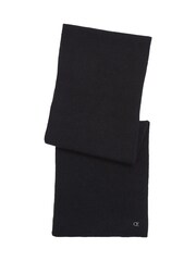 Calvin Klein Black Metal Chunky Rib Scarf - Image 2 of 5