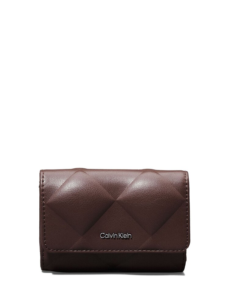 Calvin Klein Natural Diamond Quilt Small Trifold Wallet - Image 1 of 4