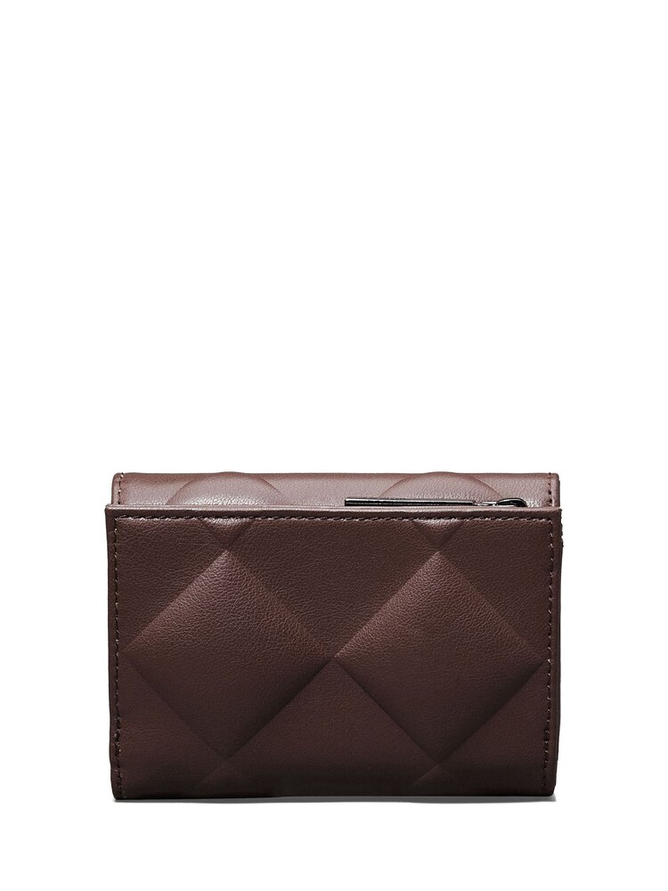 Calvin Klein Natural Diamond Quilt Small Trifold Wallet - Image 2 of 4