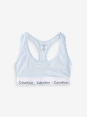 Calvin Klein Blue Modern Cotton Logo Bralette - Image 5 of 5