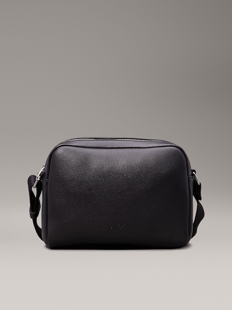 Calvin Klein Black Over Webbing Camera Bag - Image 1 of 3 Calvin Klein Black Over Webbing Camera Bag - Image 1 of 3
