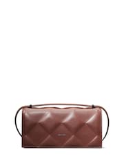 Calvin Klein Natural Diamond Quilt Conv Shoulder Bag - Image 1 of 5