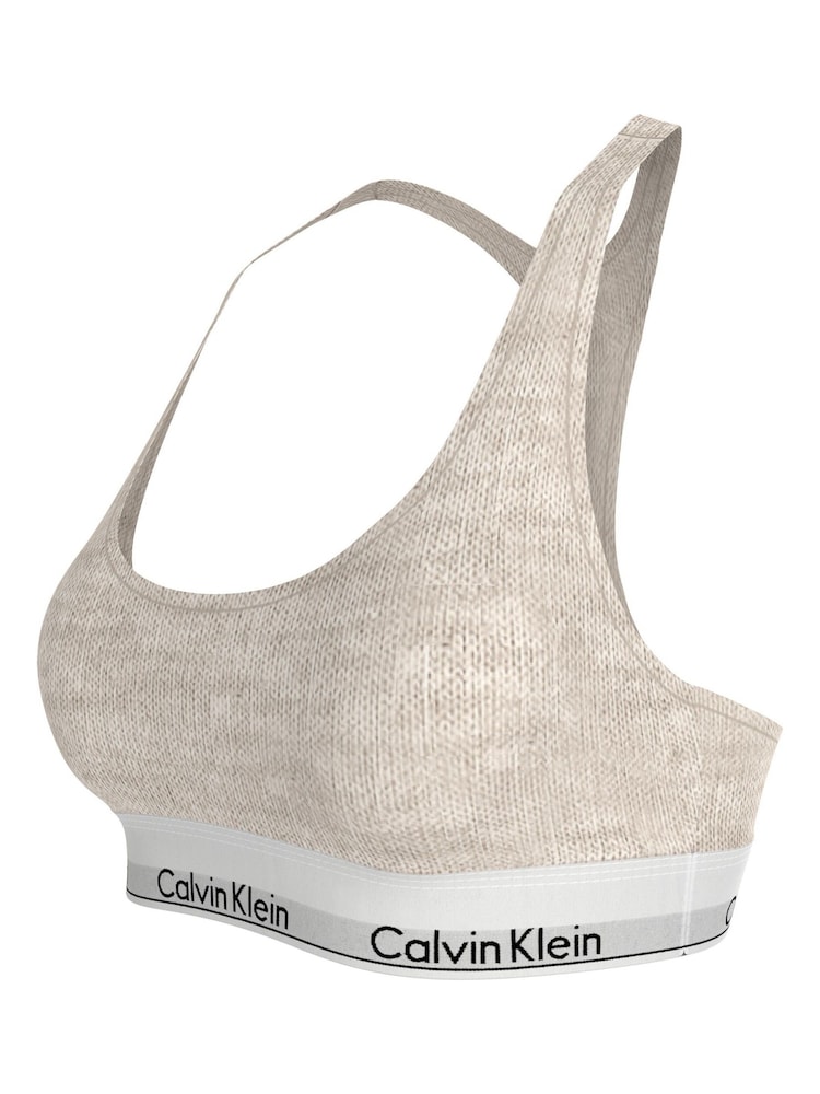 Calvin Klein Natural Modern Cotton Unlined Bralette - Image 4 of 4