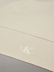 Calvin Klein Natural Monogram Embroidered Scarf - Image 5 of 6
