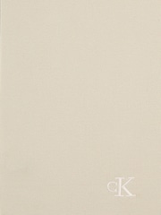 Calvin Klein Natural Monogram Embroidered Scarf - Image 6 of 6