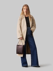 Calvin Klein Brown Crossbody Leather Bag - Image 2 of 6