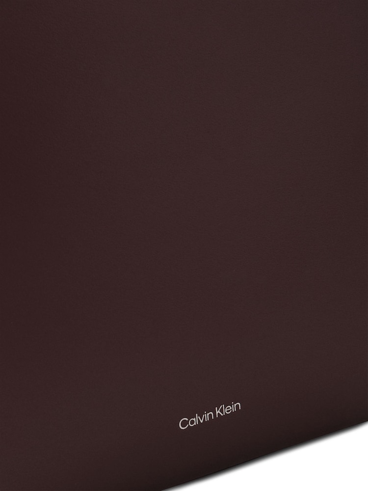Calvin Klein Brown Crossbody Leather Bag - Image 6 of 6