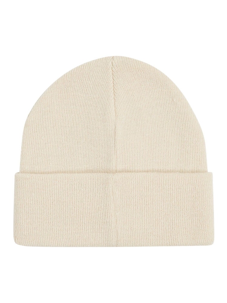 Calvin Klein Natural Embroidered Beanie - Image 2 of 4