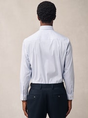 Blue Bengal Stripe Regular Fit Motionflex Long Sleeve Shirt - Image 4 of 5