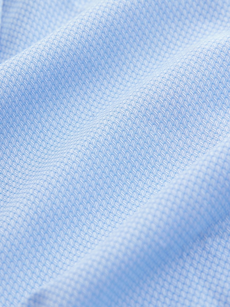 Blue Regular Fit Trimmed Easy Care Double Cuff Shirt - Image 3 of 3