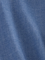 Blue Denim/Navy Stripe Slim Fit Shirt and Tie Pack - Image 3 of 3