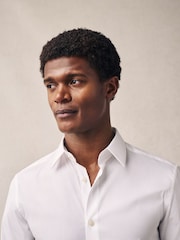 White Regular Fit Motionflex Long Sleeve Shirt - Image 5 of 5