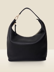 Sosandar Black Leather Large Shoulder Bag - Image 3 of 5