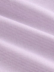 Mauve rose - Slim Fit (Slim Fit) - Signature 100% Cotton with Textured Smart Shirt - Image 3 de 3