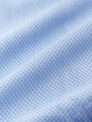 Blue Slim Fit Trimmed Easy Care Double Cuff Shirt - Image 7 of 7