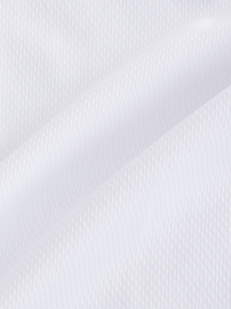 White Regular Fit Easy Care Textured Trimmed Shirt - Image 10 of 10