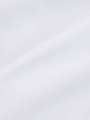 White Slim Fit Easy Care Textured Trimmed Shirt - Image 3 of 3