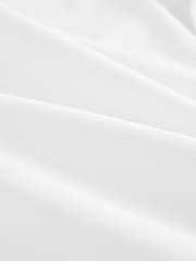 White Button Down Collar Slim Fit Easy Care Single Cuff Smart Shirt - Image 7 of 8