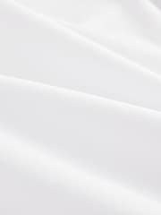 White Button Down Collar Slim Fit Easy Care Single Cuff Smart Shirt - Image 8 of 8