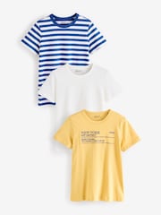 Multi Essential Short Sleeve T-Shirts 3 Pack - Image 1 of 10
