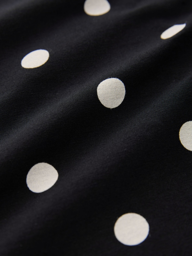 Noir/Blanc à pois - Débardeur avec encolure carrée - Image 7 of 7