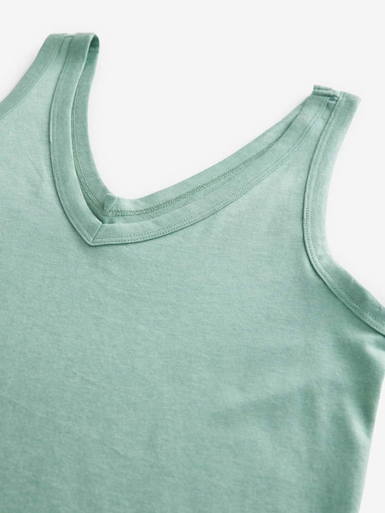 Oil Blue Modal Slouch Vest - Image 6 of 7