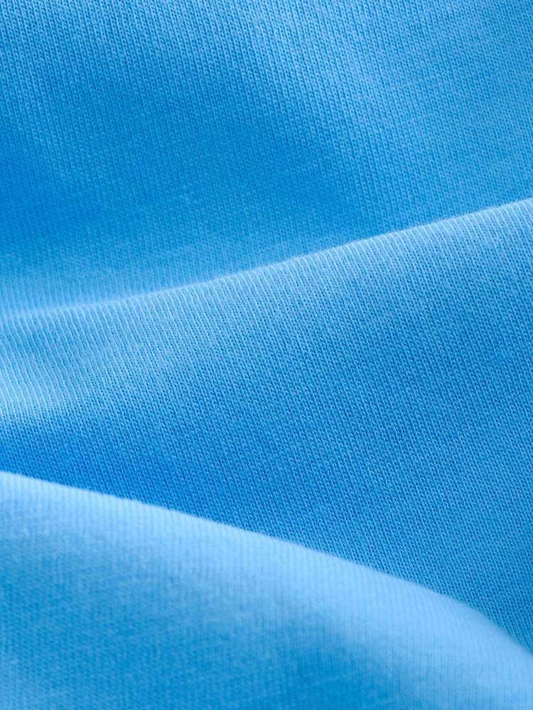 Bright Blue 100% Cotton Long Sleeve T-Shirt - Image 6 of 6