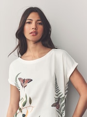 Multi Cap Sleeve T-Shirt Top - Image 4 of 7