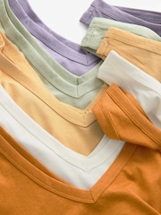Blau/Mauve/Pastellgrün - Slouch-Tops, 5er-Pack - Bild 10 von 10