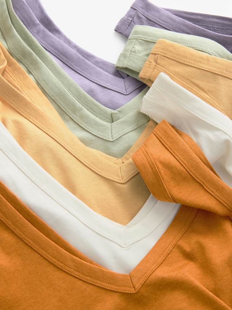 Blau/Mauve/Pastellgrün - Slouch-Tops, 5er-Pack - Bild 10 von 10