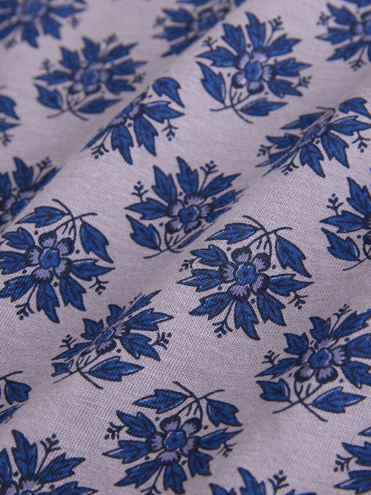 Indigo Blue Cap Sleeve T-Shirt Top - Image 6 of 6
