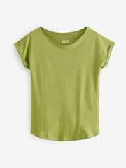 Vert pistache - Haut t-shirt à manches cap - Image 6 de 8
