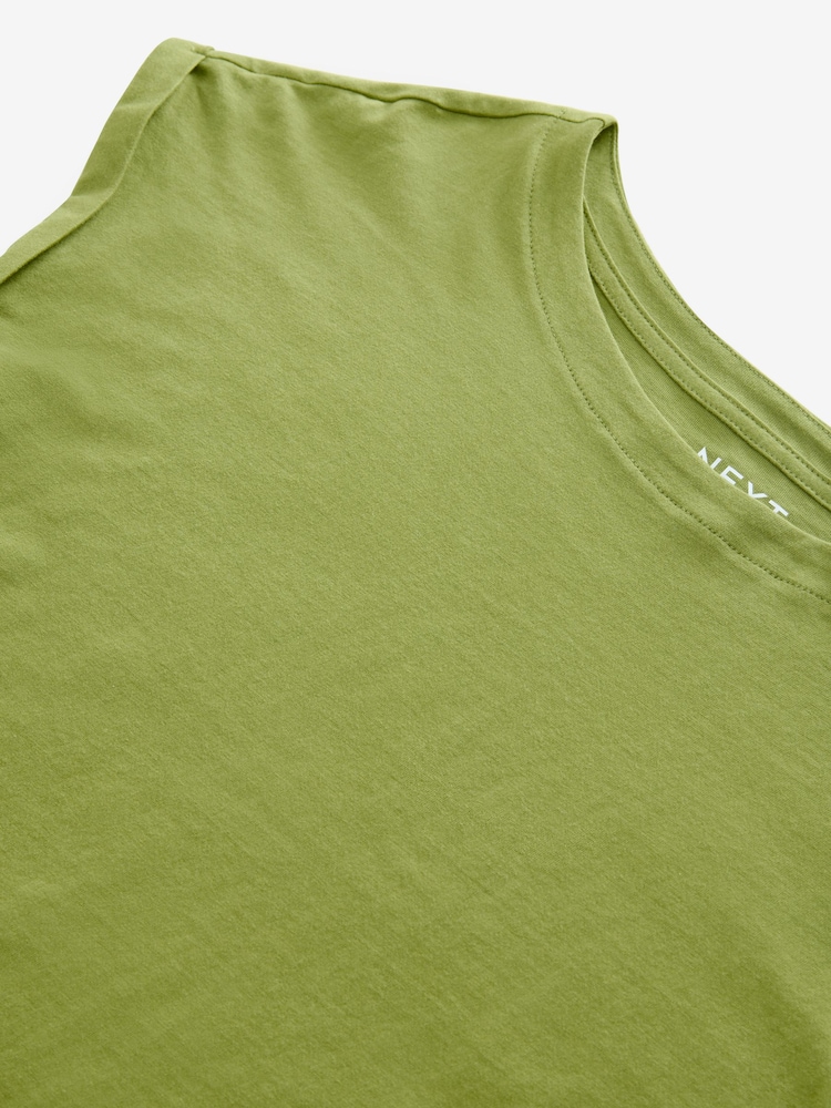 Vert pistache - Haut t-shirt à manches cap - Image 7 of 8
