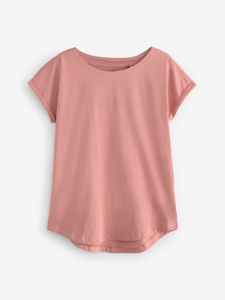 Roze - Verpakking van 3 T-shirts met kapmouwen van 100% katoen - Image 8 of 11