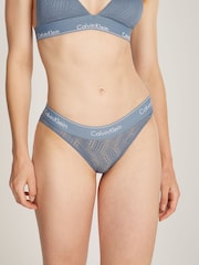 Calvin Klein Blue Modern Logo Knickers - Image 3 of 6