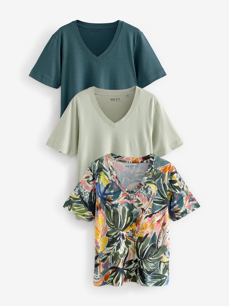 Multi Modal Slouch Short Sleeve T-Shirt 3 Pack - Image 1 of 11