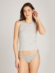 Calvin Klein Black Modern Logo Holiday Thongs 5 Pack - Image 3 of 7