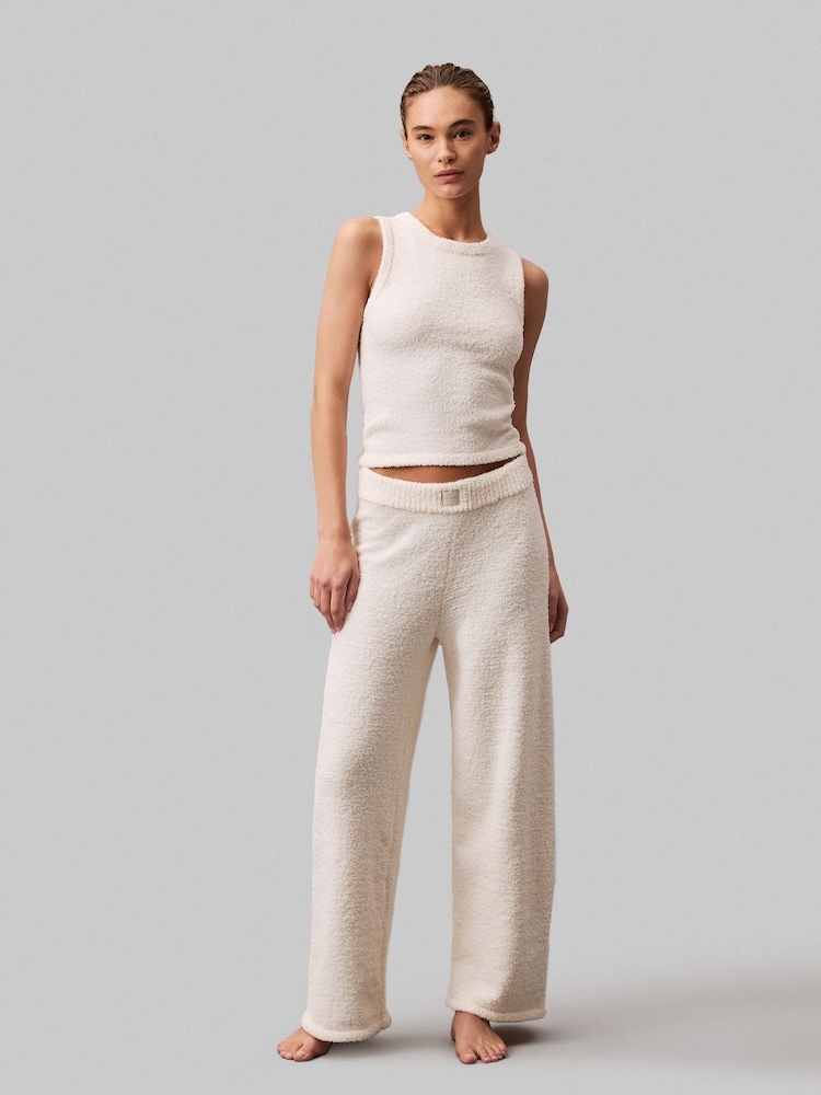 Calvin Klein Cream White Lounge Trousers - Image 1 of 5