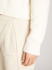 Calvin Klein Cream Crew Neck Jumper - Image 3 of 6