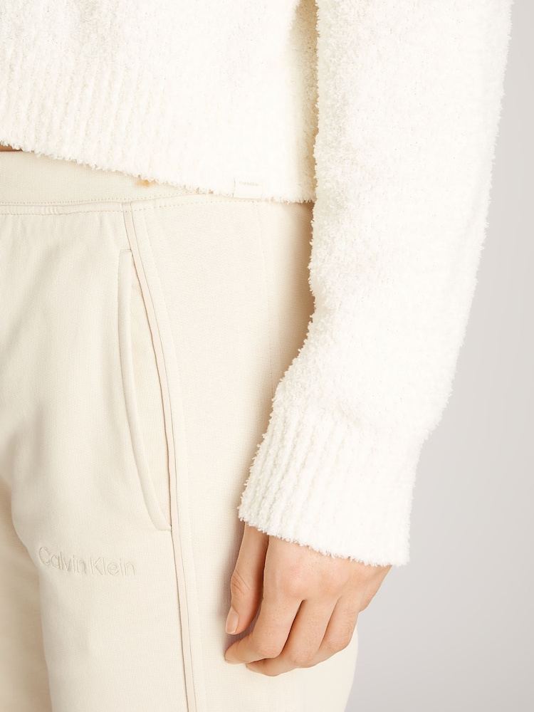 Calvin Klein Cream Crew Neck Jumper - Image 3 of 6