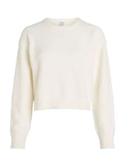 Calvin Klein Cream Crew Neck Jumper - Image 4 of 6