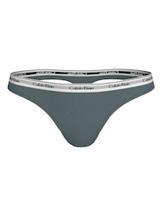 Calvin Klein Blue Modern Logo Thong - Image 1 of 5