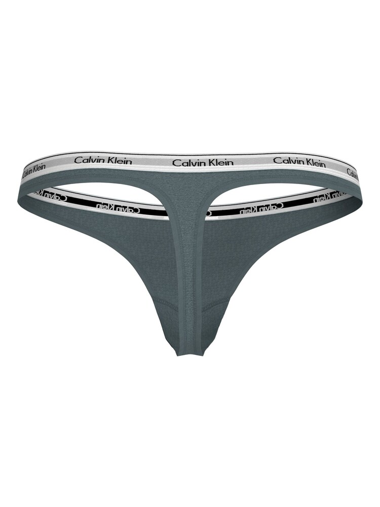 Calvin Klein Blue Modern Logo Thong - Image 2 of 5