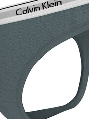 Calvin Klein Blue Modern Logo Thong - Image 3 of 5