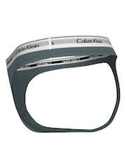Calvin Klein Blue Modern Logo Thong - Image 4 of 5