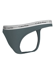 Calvin Klein Blue Modern Logo Thong - Image 5 of 5