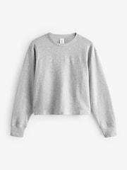 Calvin Klein Grey Relaxed Crew Pullover Sweater - Image 5 of 6