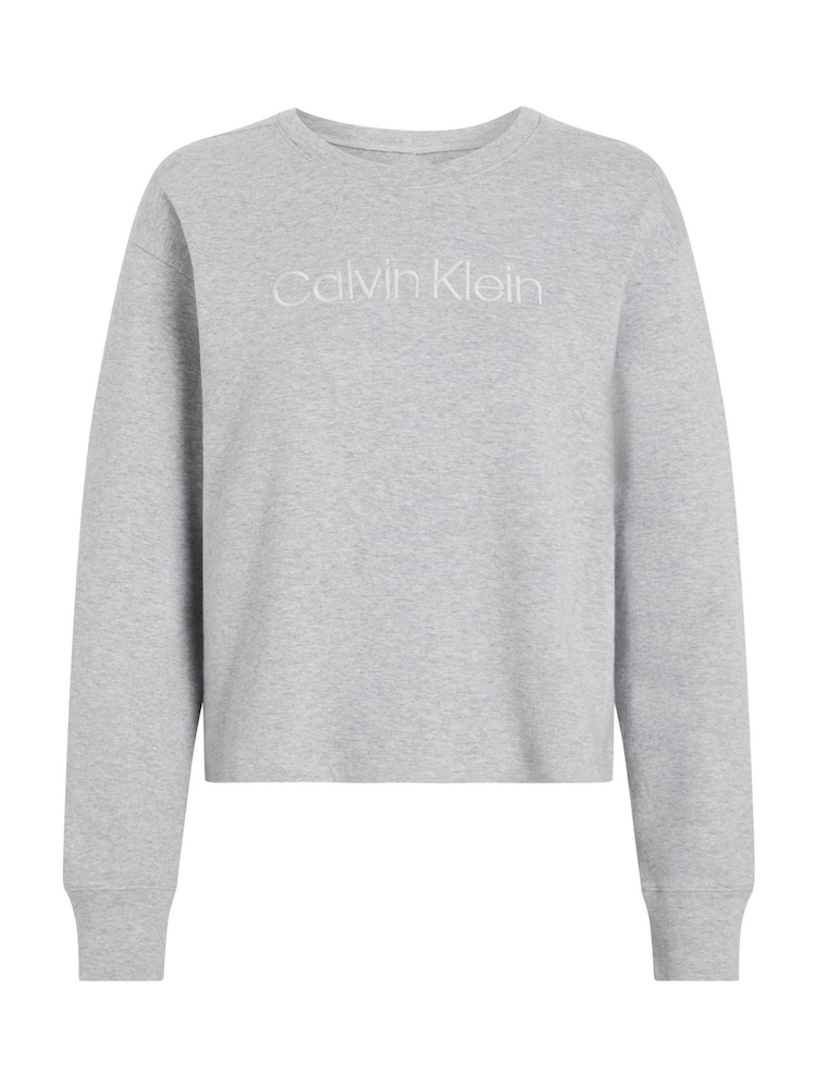 Calvin Klein Grey Relaxed Crew Pullover Sweater - Image 6 of 6
