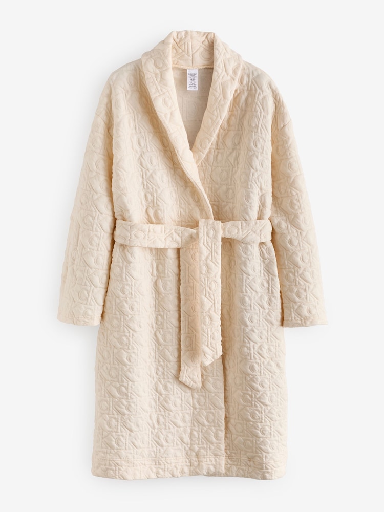 Calvin Klein Cream Robe - Image 1 of 2